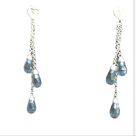 ❤️Diamond heart earrings - Picture 3 of 11